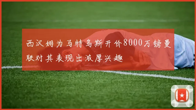 西汉姆为马特乌斯开价8000万镑曼联对其表现出浓厚兴趣